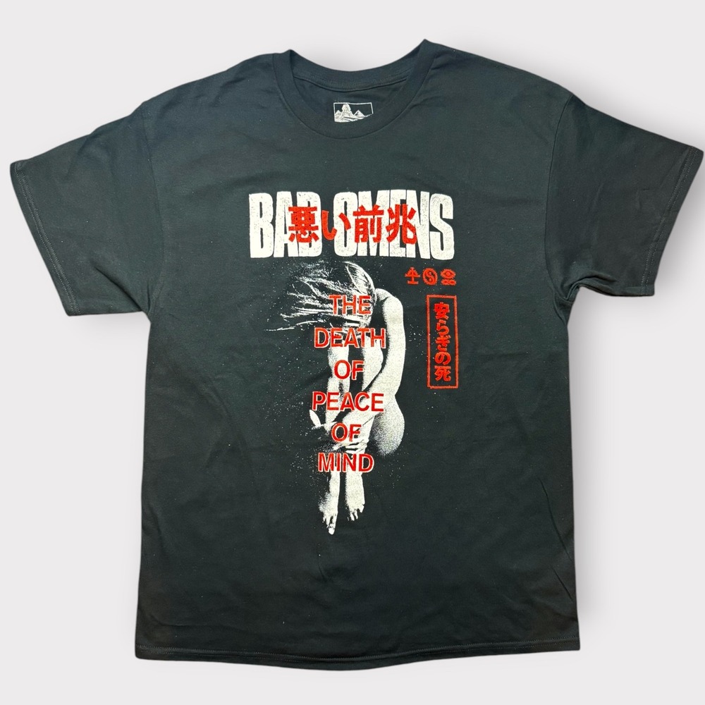Bad Omens The Death of Peace of Mind Band T-Shirt Black Sumerian Records Large